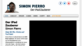 What Simonpierro.de website looked like in 2018 (6 years ago)