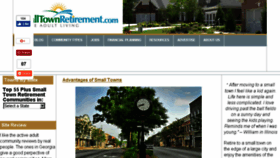 What Smalltownretirement.com website looked like in 2018 (6 years ago)