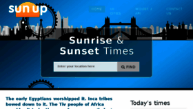 What Sun-up.co.uk website looked like in 2018 (6 years ago)