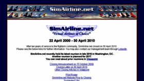 What Simairline.net website looked like in 2018 (6 years ago)