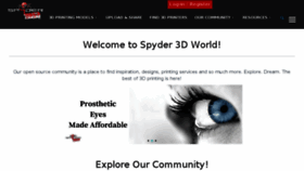 What Spyder3dworld.com website looked like in 2018 (5 years ago)