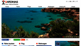 What Sardinias.de website looked like in 2018 (6 years ago)