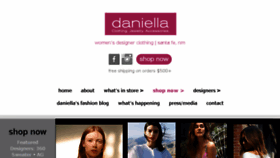 What Shopdaniella.com website looked like in 2018 (6 years ago)
