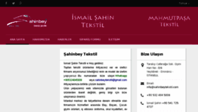 What Sahinbeytekstil.com website looked like in 2018 (6 years ago)