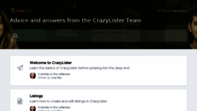 What Support.crazylister.com website looked like in 2018 (6 years ago)
