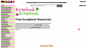 What Scrapbookscrapbook.com website looked like in 2018 (6 years ago)