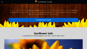 What Sunflowerguide.com website looked like in 2018 (6 years ago)
