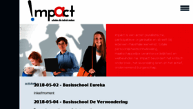What Scholengroepimpact.be website looked like in 2018 (6 years ago)