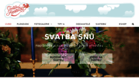 What Svatebniasistentka.cz website looked like in 2018 (6 years ago)