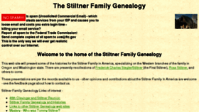 What Stiltner.org website looked like in 2018 (6 years ago)