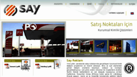 What Sayreklam.com website looked like in 2018 (6 years ago)