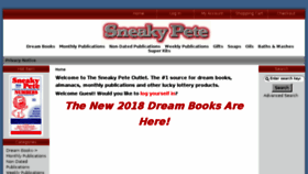 What Sneakypete.us website looked like in 2018 (6 years ago)