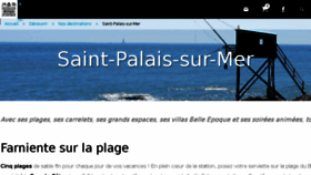 What Saint-palais-sur-mer.com website looked like in 2018 (5 years ago)