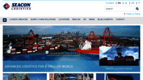 What Seaconlogistics.com website looked like in 2018 (6 years ago)