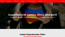 What Superheroines.net website looked like in 2018 (8 years ago)