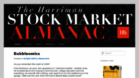 What Stockmarketalmanac.co.uk website looked like in 2018 (6 years ago)
