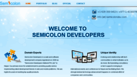 What Semicolondev.com website looked like in 2018 (6 years ago)
