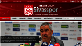 What Sivasspor.org.tr website looked like in 2018 (6 years ago)