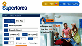 What Superfares.com website looked like in 2018 (6 years ago)