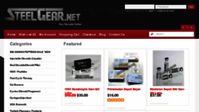 What Steelgear.net website looked like in 2018 (6 years ago)