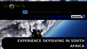 What Skydivemosselbay.com website looked like in 2018 (6 years ago)