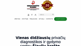 What Sbklinika.lt website looked like in 2018 (6 years ago)