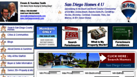What Sandiegohomes4u.com website looked like in 2018 (6 years ago)