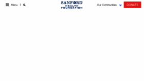 What Sanfordhealthfoundation.org website looked like in 2018 (6 years ago)