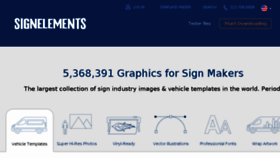 What Signelements.com website looked like in 2018 (6 years ago)
