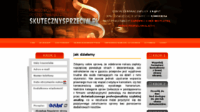 What Skutecznysprzeciw.pl website looked like in 2018 (6 years ago)