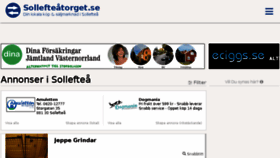 What Sollefteatorget.se website looked like in 2018 (6 years ago)