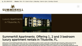 What Summerhilltitusville.com website looked like in 2018 (5 years ago)