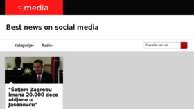 What Smedia.rs website looked like in 2018 (8 years ago)