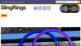 What Slingrings.com website looked like in 2018 (5 years ago)
