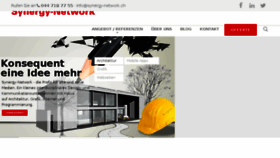 What Synergy-network.ch website looked like in 2018 (6 years ago)