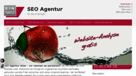 What Seo-marketingagentur.at website looked like in 2018 (5 years ago)