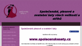 What Spolecenskesaty.com website looked like in 2018 (6 years ago)