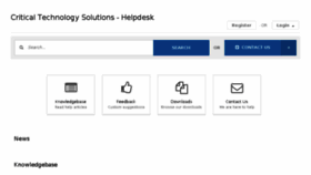 What Support.thinkcritical.com website looked like in 2018 (7 years ago)