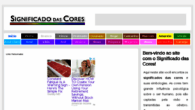 What Significadodascores.com.br website looked like in 2018 (5 years ago)
