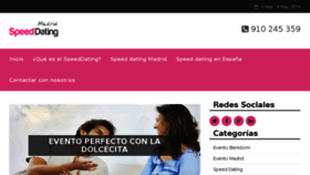 What Speeddatingmadrid.es website looked like in 2018 (6 years ago)