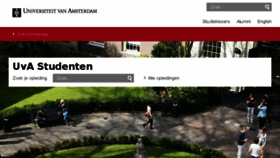 What Student.uva.nl website looked like in 2018 (6 years ago)