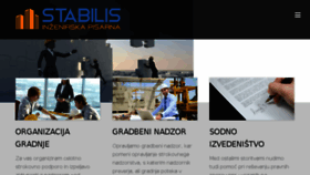 What Stabilis.si website looked like in 2018 (6 years ago)