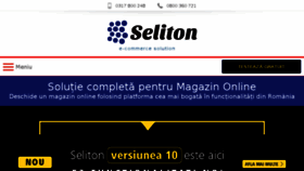 What Seliton.ro website looked like in 2018 (5 years ago)