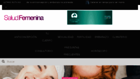 What Saludfemenina.com.ar website looked like in 2018 (5 years ago)