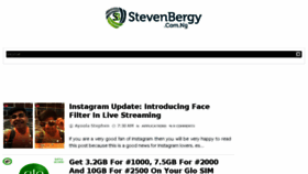 What Stevenbergy.com.ng website looked like in 2018 (5 years ago)