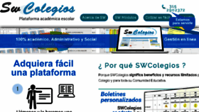 What Swcolegios.com website looked like in 2018 (6 years ago)