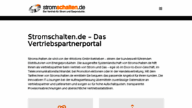 What Stromschalten.de website looked like in 2018 (5 years ago)