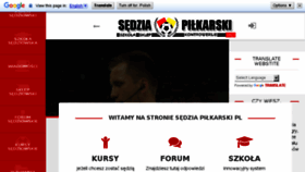 What Sedziapilkarski.pl website looked like in 2018 (6 years ago)