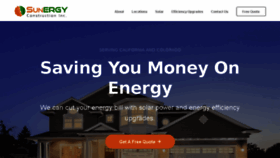 What Sunergyinc.com website looked like in 2018 (6 years ago)