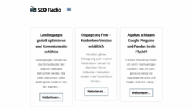 What Seo-radio.de website looked like in 2018 (5 years ago)